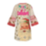 Back of the Jolly Gypsy Ruffle Dress from the Merry Gypsy Christmas Colleciton.