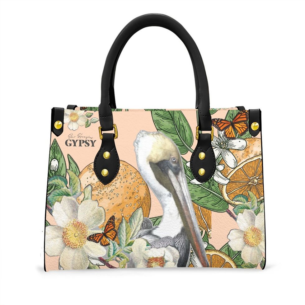 Thumbnail: Back of the Citrus Sam Tote from the Summer Citrus Collection.