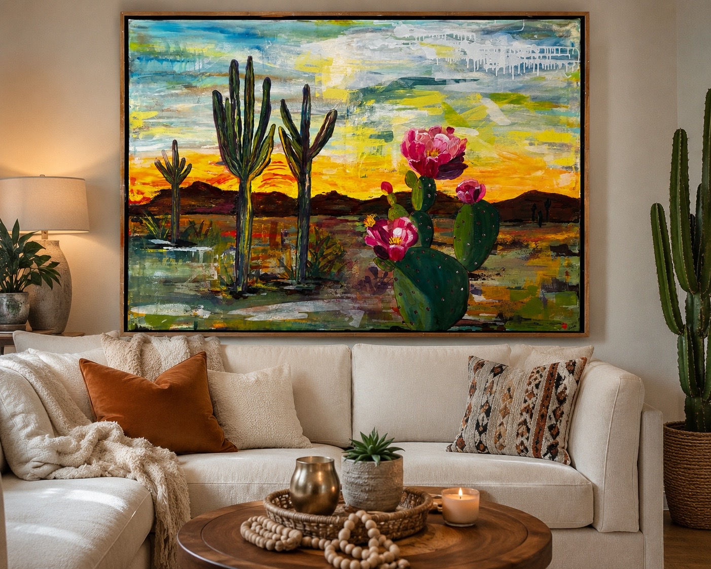 Desert Blooming at Sunrise