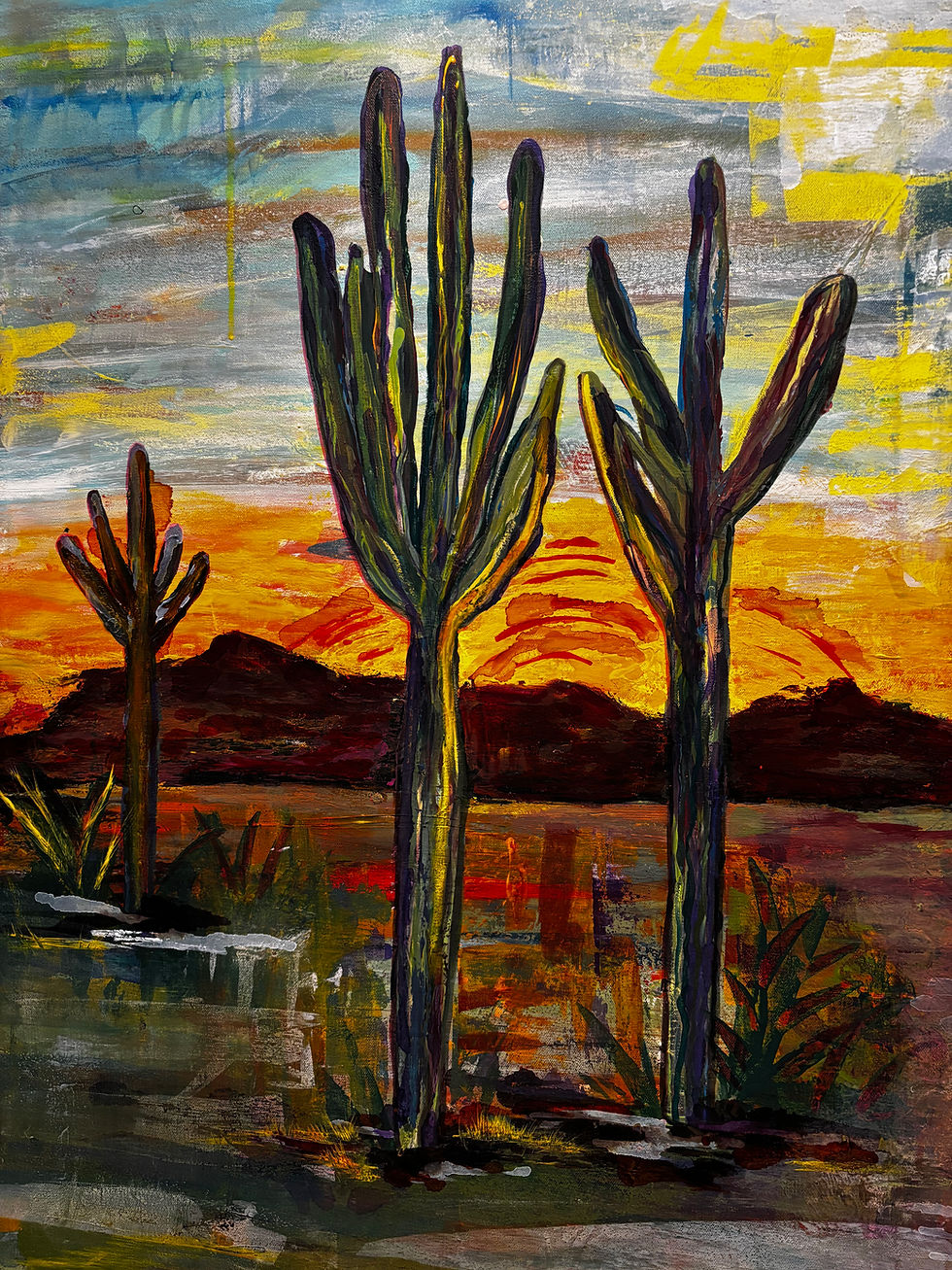 Thumbnail: Desert Blooming at Sunrise