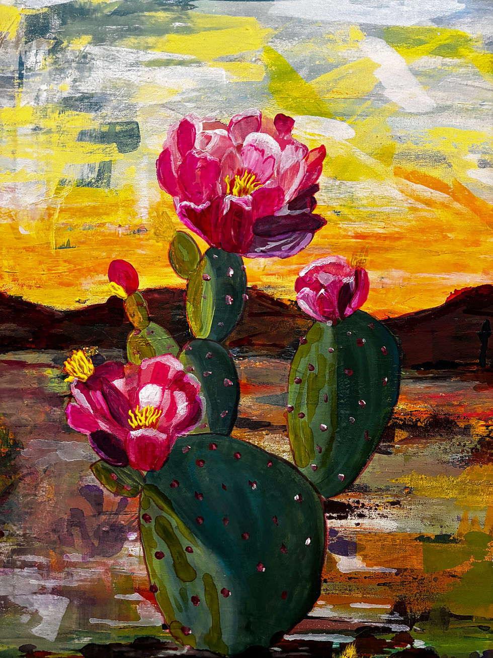 Thumbnail: Desert Blooming at Sunrise