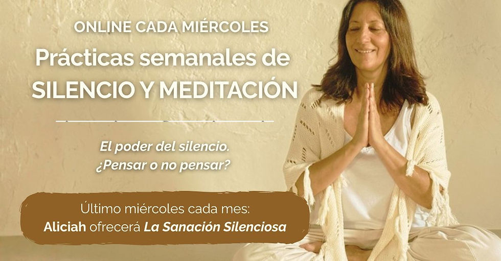 Prácticas semanales de silencio y meditación