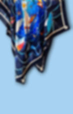 Carré de soie "L'œil du cyclone"