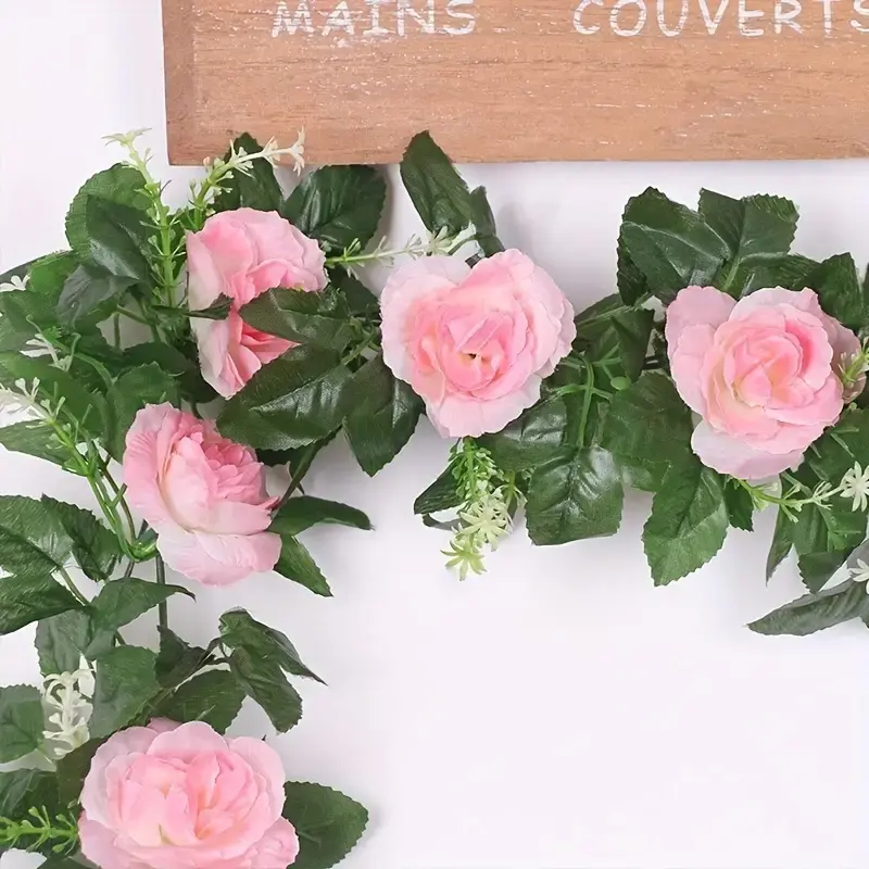 Thumbnail: 10 Pack Artificial White Flower Garland - Romantic Wedding Decor, Elegant Home A