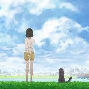 Ella y su gato, she and her cat, 彼女と彼女の猫