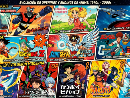 La evolución de los openings y endings en el anime