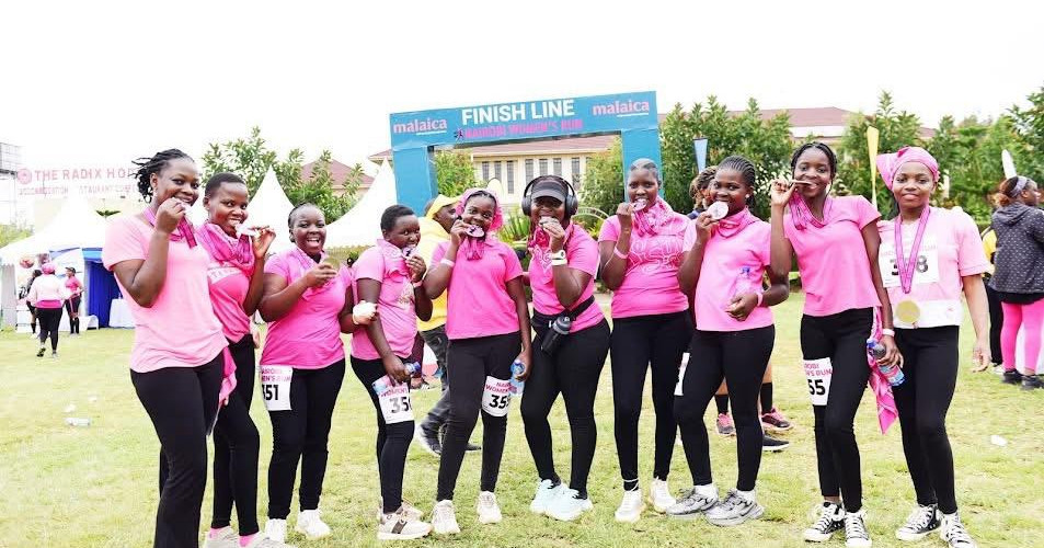 Rehema Girls attended the pink October breast awareness month
