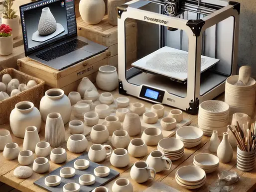 3D Yazıcı ile Seramik Üretimi: Teksir Kalıplarından Son Ürüne