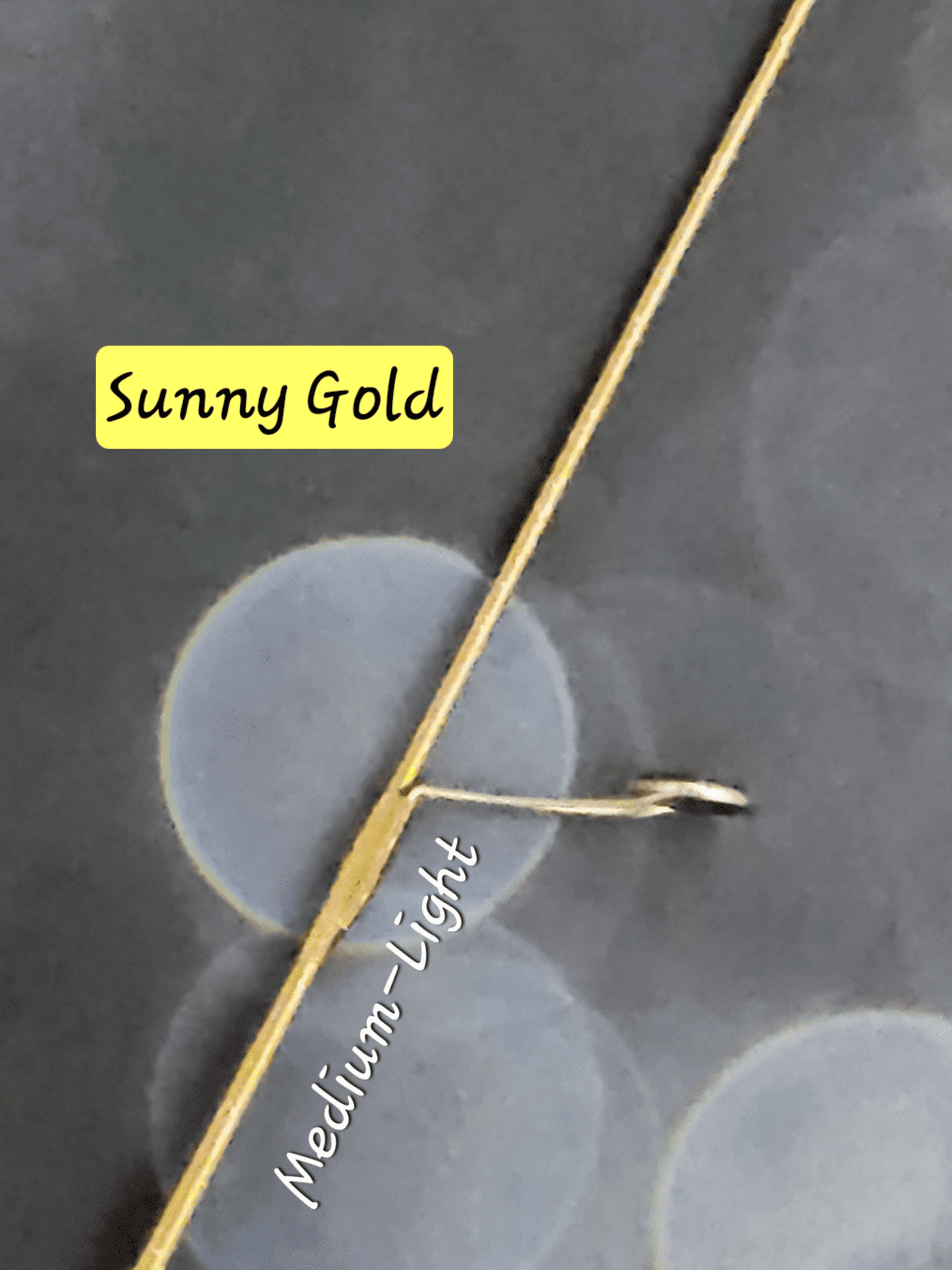 Sunny Gold = 21.5″ Medium-Light Action