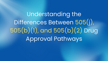 Understanding the Differences Between 505(j), 505(b)(1), and 505(b)(2) Drug Approval Pathways
