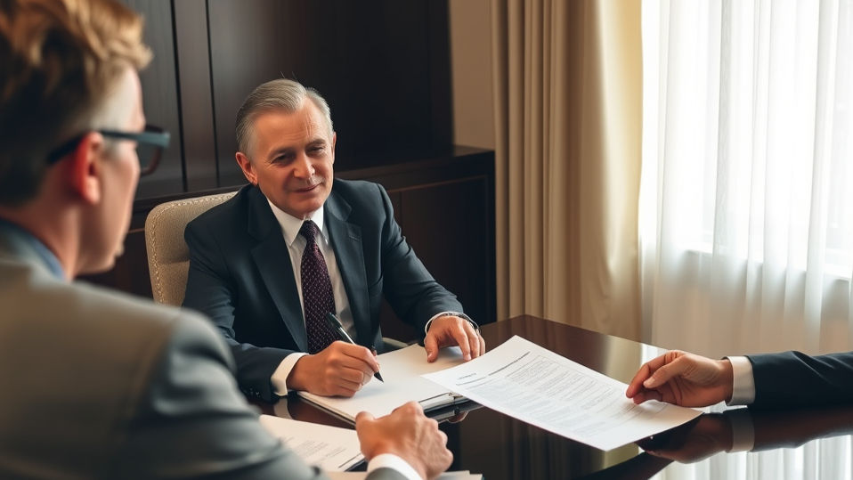 Dallas estate planning attorney reviewing will and trust with client