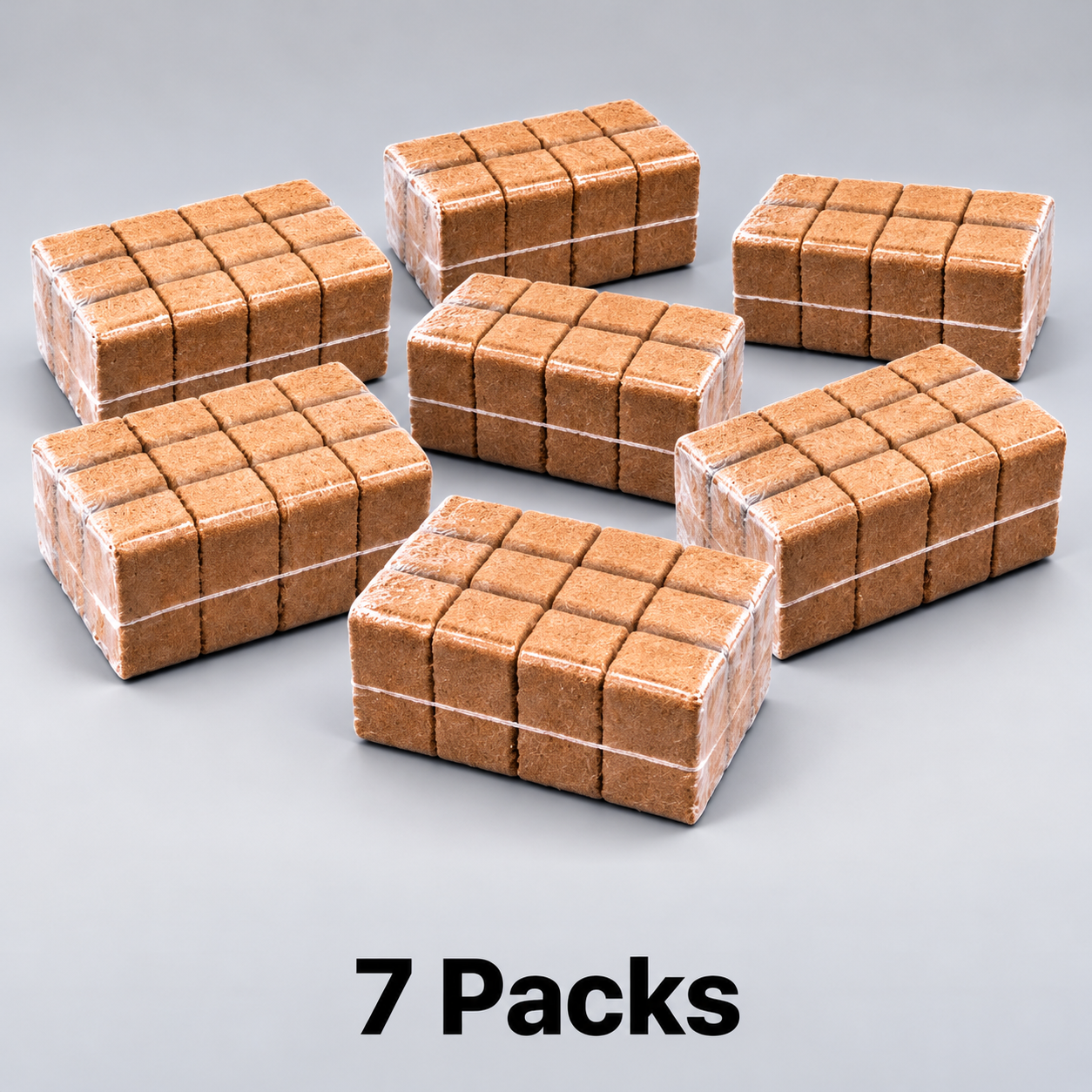 7 Packs of firewood briquettes