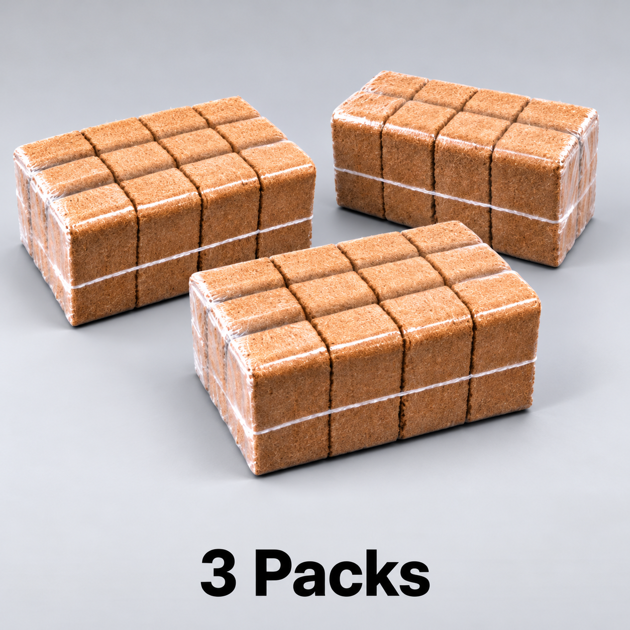 3 Packs of firewood briquettes