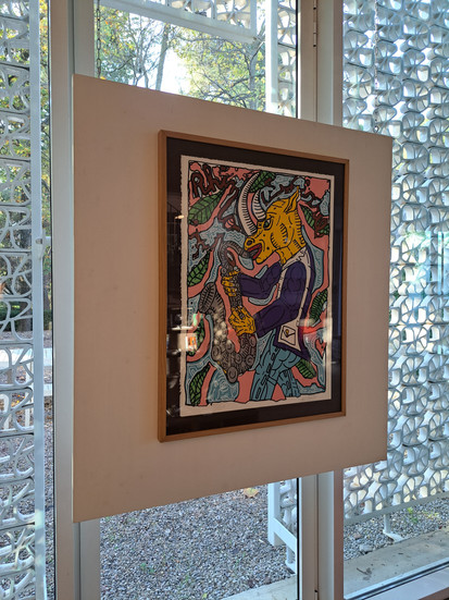 Robert Combas sérigraphie Rhino