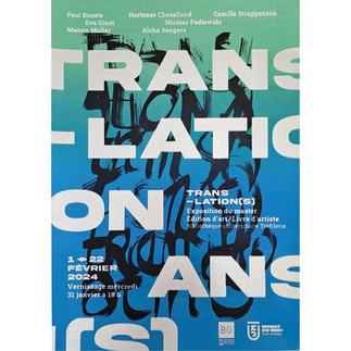 M2 Edition d'art Livre d'artiste, Université Jean Monnet