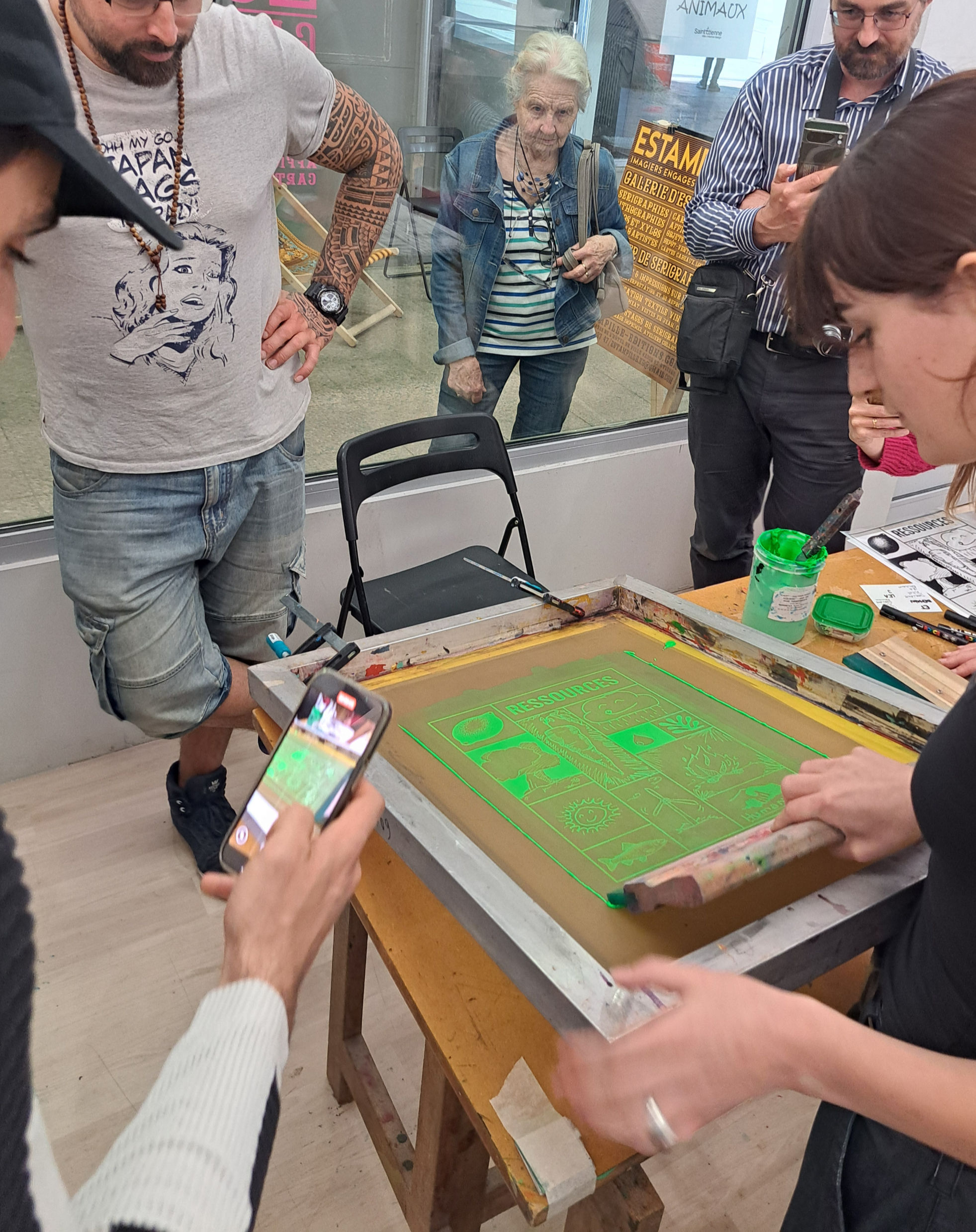 atelier de sérigraphie