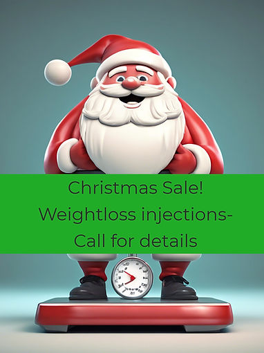 skinny santa standing on weightloss scales smiling.jpg