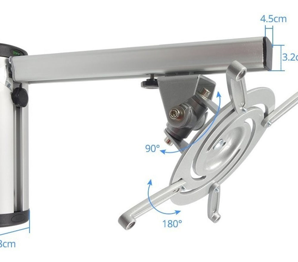 Soporte Para Proyector Retraible Para Muro 360°