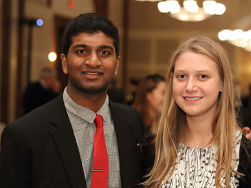 Ashwinraj and Isabelle Present to Thornton Society
