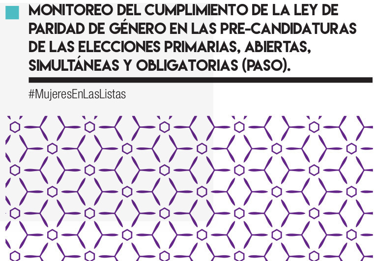 Monitoreo del cumplimiento de la Ley de Paridad en las Pre-candidaturas en las PASO