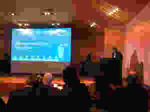 Alejandro Gorrini, Defensor del Pueblo de Lanús, en la Audiencia Pública que se celebró hoy para discutir un nuevo aumento en la tarifa del Gas
