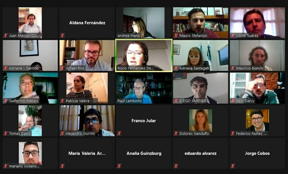 Gorrini en conferencia online con funcionarios de ENARGAS
