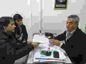 Ana Carolina Crosa y Alejandro Gorrini junto a Gustavo Lavezzi