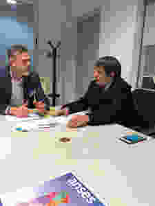 El Defensor del Pueblo de Lanús, Dr. Alejandro Gorrini, se reunió con el gerente de ANSES Lanus, Lic. Christian Urreli, para articular el trabajo que vienen realizando ambas instituciones