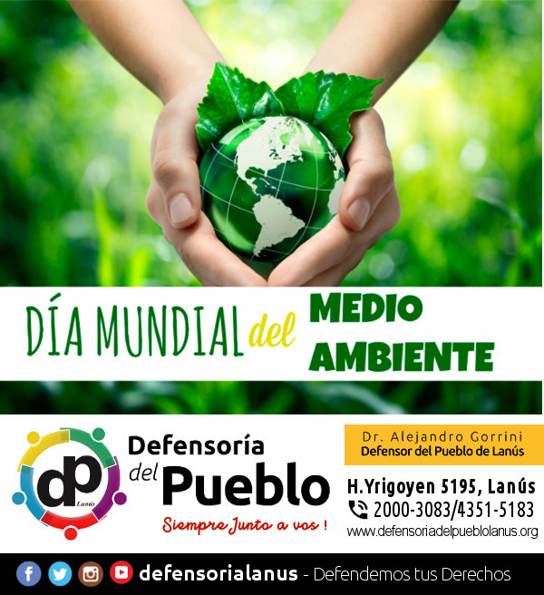 5 de junio, se celebra el Día Mundial del Medioambiente, una forma de alertar sobre el peligro que acecha al planeta y una manera de festejar su riqueza