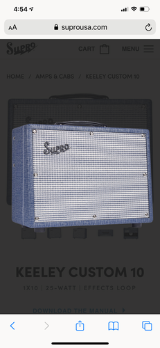 Supro KEELEY CUSTOM 10 1X10 | 25-WATT | EFFECTS LOOP | Judah Guitar