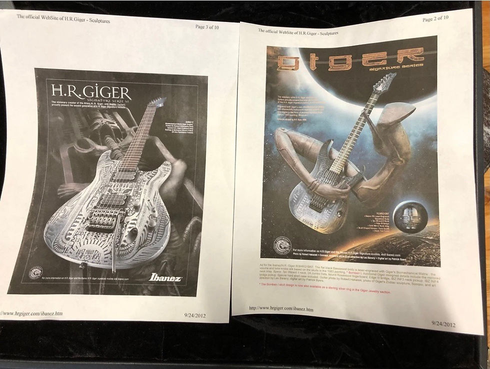 Thumbnail: Ibanez SHRG1Z 2007 H.R. Giger limited edition, one of 185 made