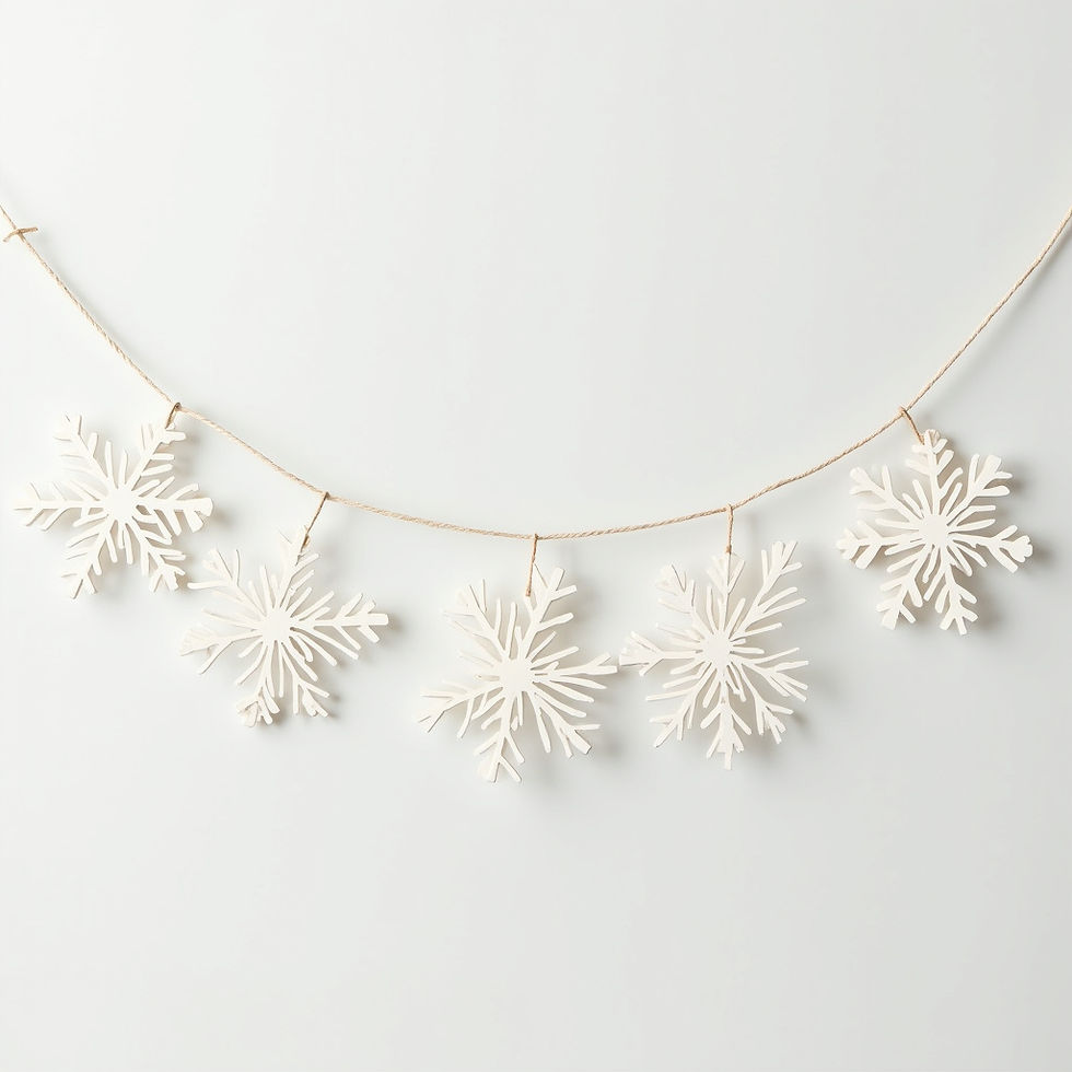 Joyful Snowflakes Garland