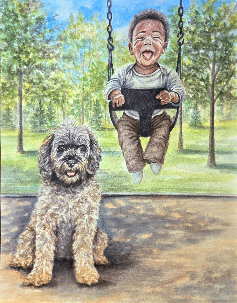 8x10 Watercolor on paper - Sold