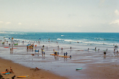 Tirage photographique.
Photographie argentique.
Plage de la côte des Basques, Biarritz.
