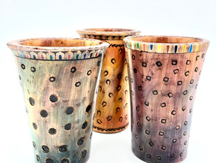 Colored Pencil Rim Vases