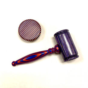 Handmade Wood Gavel and Block