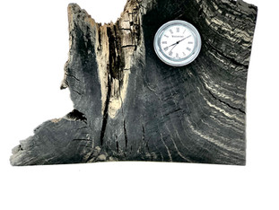 Bog Oak Desk Clock
