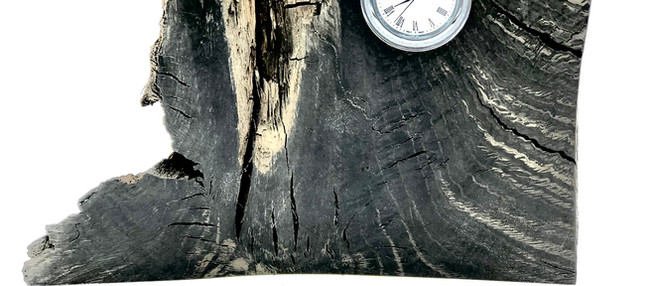 Bog Oak Desk Clock