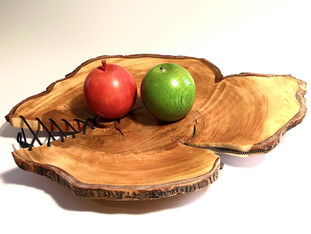 Zipper and Lace Cherry Platter