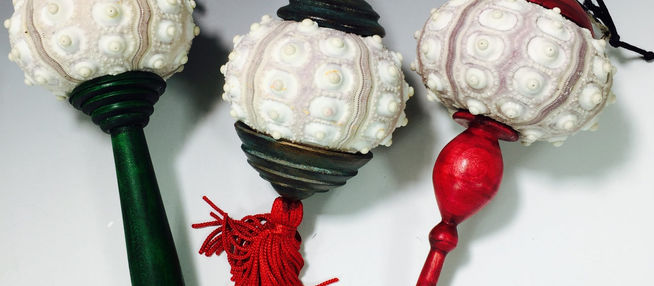 Sea Urchin Holiday Ornaments