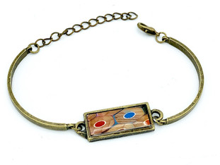 Metal Colored Pencil Bracelet