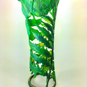 Fern and Ginkgo Vase