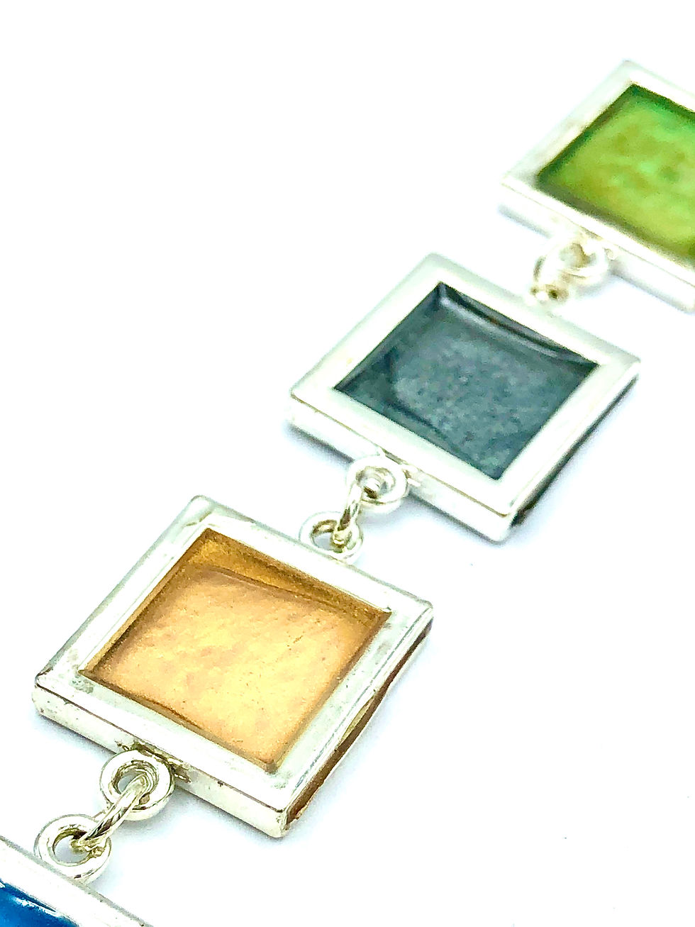 Thumbnail: Square Resin Link Bracelet