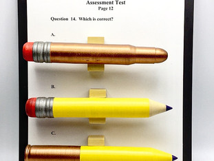 Assessment Test Pencils and Bullets
