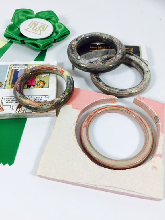 Laminated Paper Turned Into Bangles