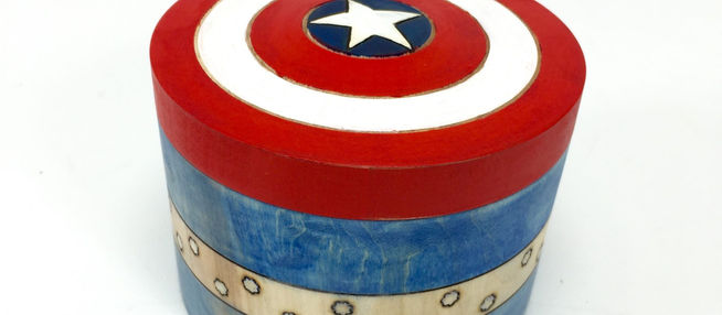 Captain America Wood Box