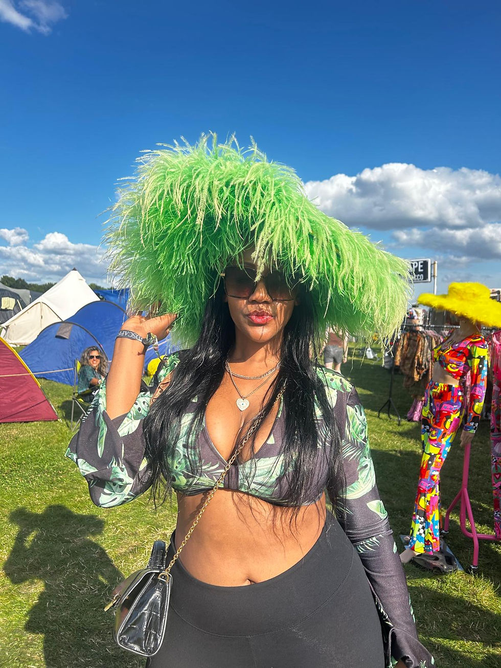 Thumbnail: The Half Ostrich Half Marabou Sun Hat - MADE TO ORDER