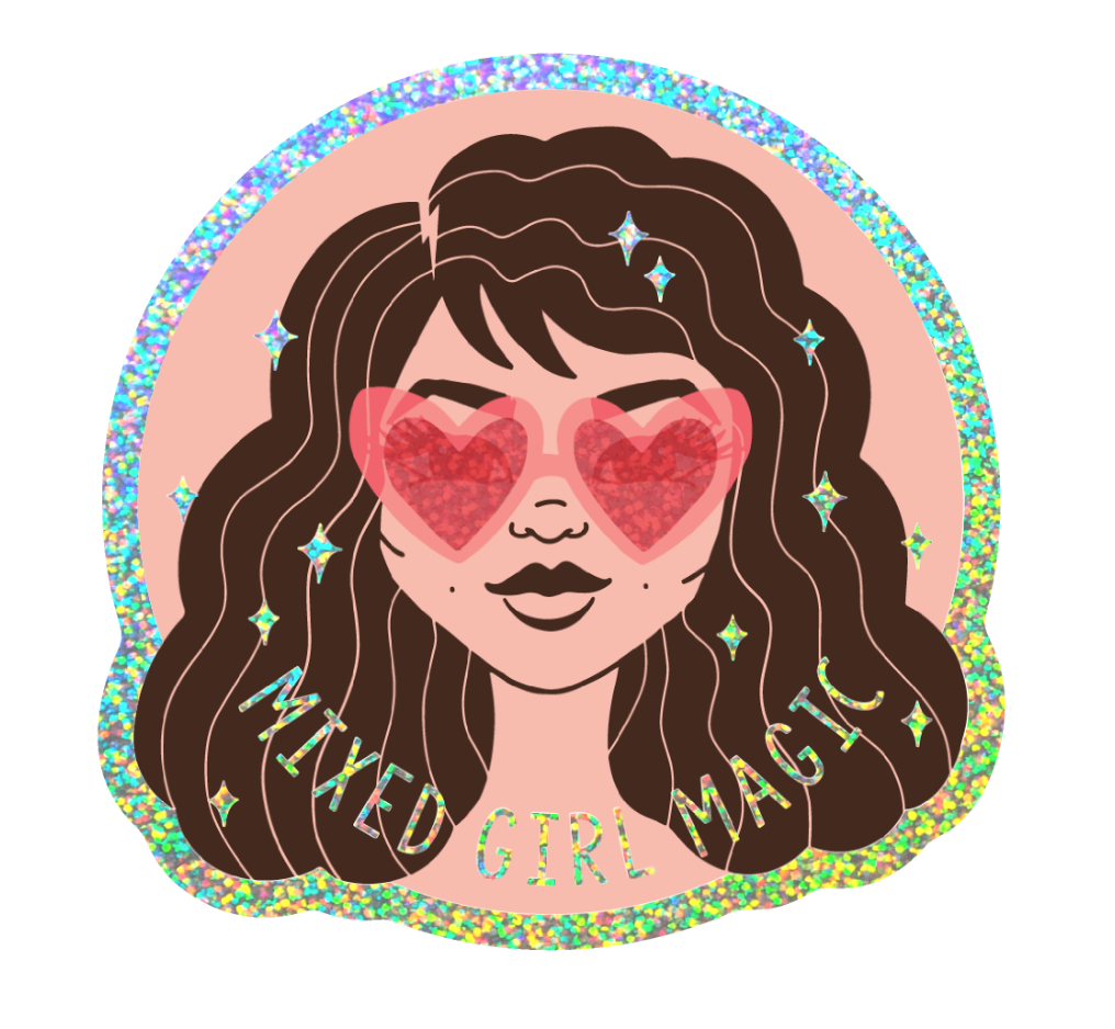 Holographic Glitter Sticker - Mixed Girl Magic