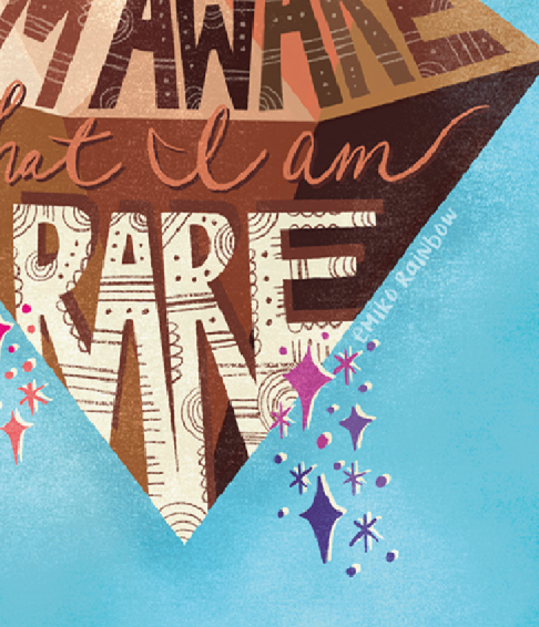 Miniatura: I Am Aware That I Am Rare - Art Print