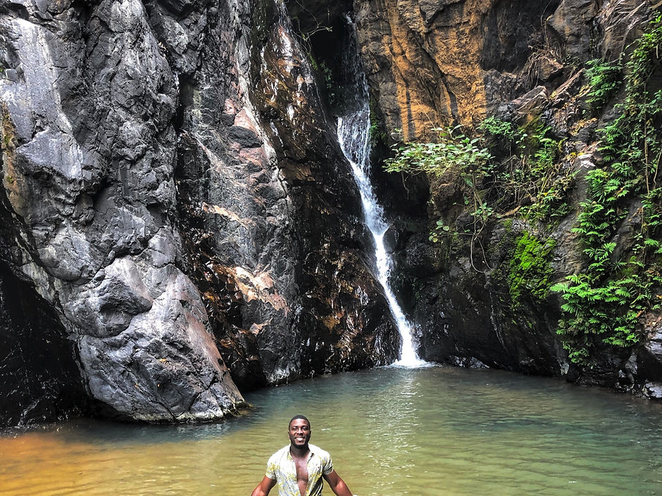 A waterfall in Benin